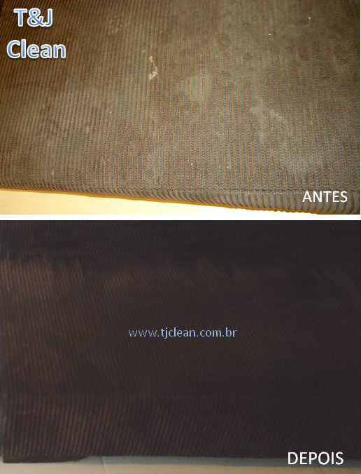 Poltrona antes e depois