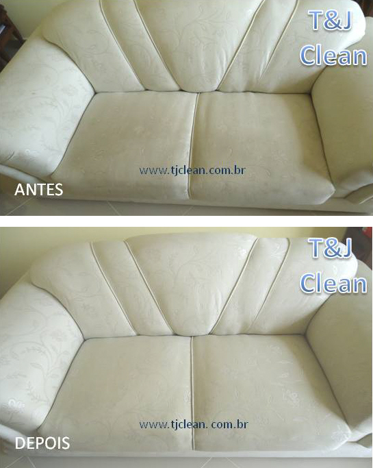 Sofá antes e depois