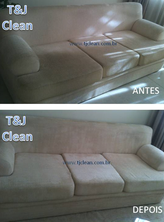 Sofá antes e depois