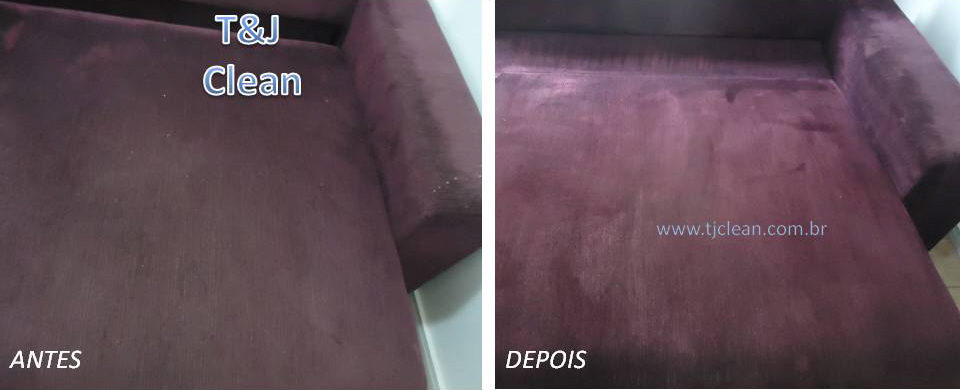 Sofá antes e depois